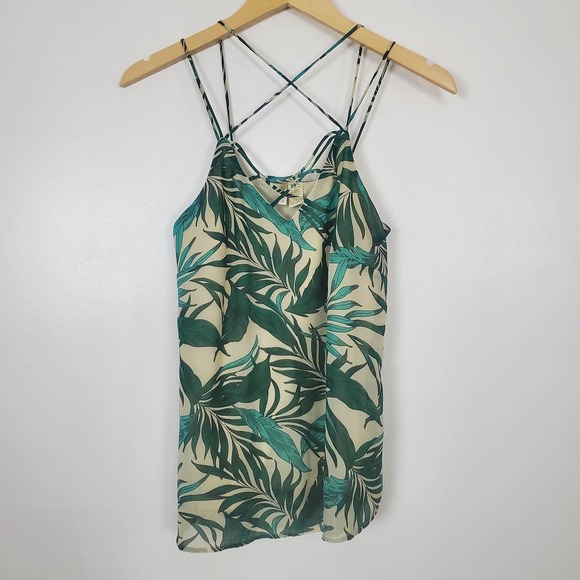 Japna strappy tank tropical print size small - Picture 2 of 6